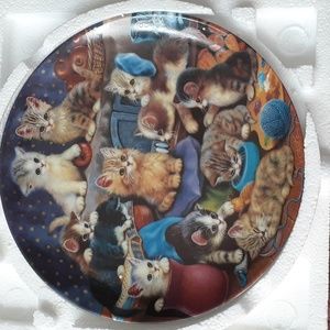 Original Authentic 1997 Bradford Exchange "Frisky Business" Collector's Plate